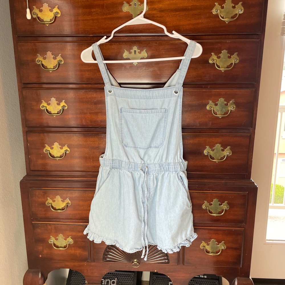 ***SOLD***Derek Heart Light Blue Romper size Medium